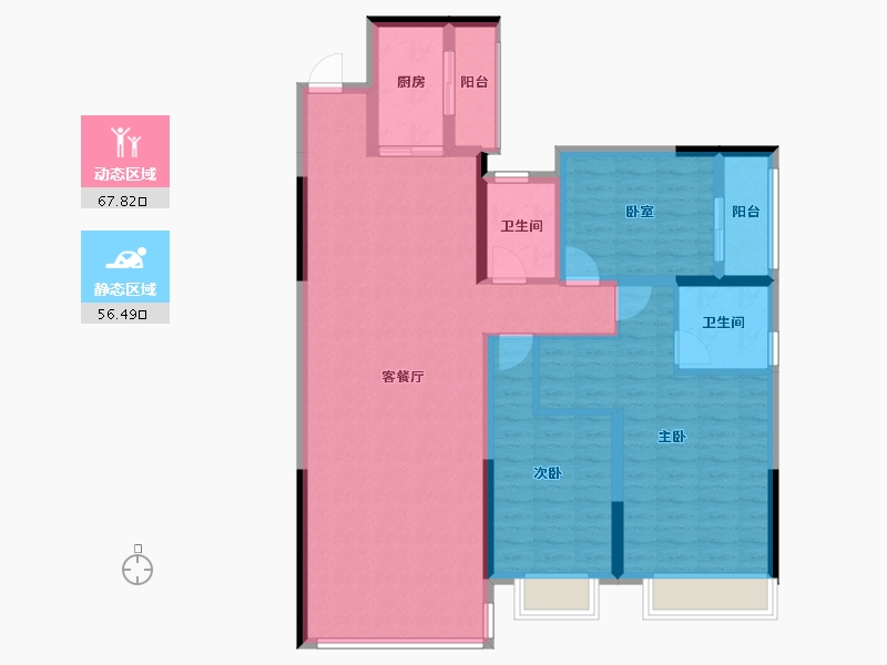 山东省-济南市-嘉州新城-120.00-户型库-动静分区