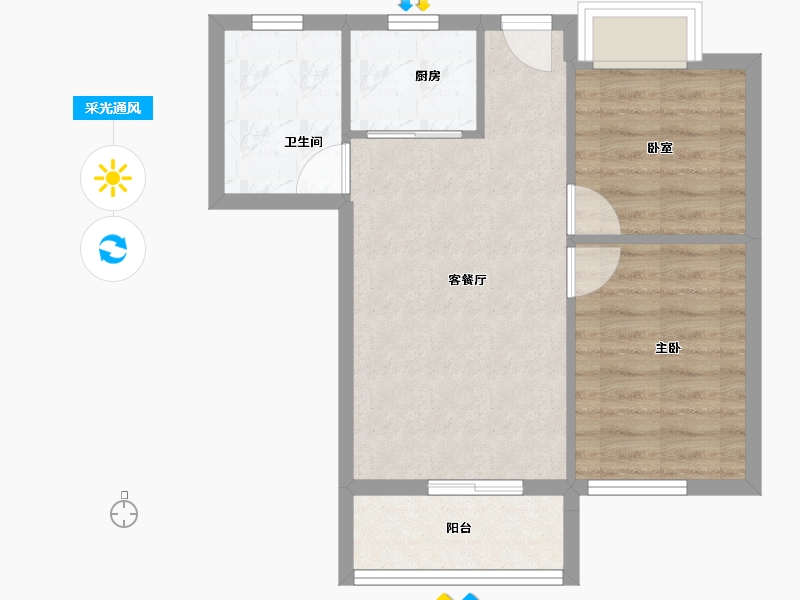 江西省-抚州市-​崇仁印江澜-53.36-户型库-采光通风