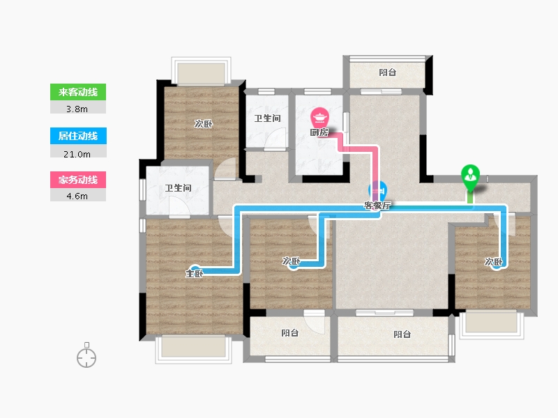 河南省-南阳市-华侨城纯水岸-108.15-户型库-动静线