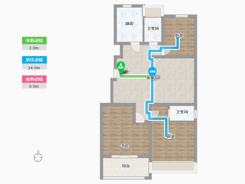 河南省-濮阳市-桂圆小区-120.00-户型库-动静线