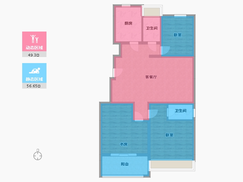 河南省-濮阳市-桂圆小区-120.00-户型库-动静分区