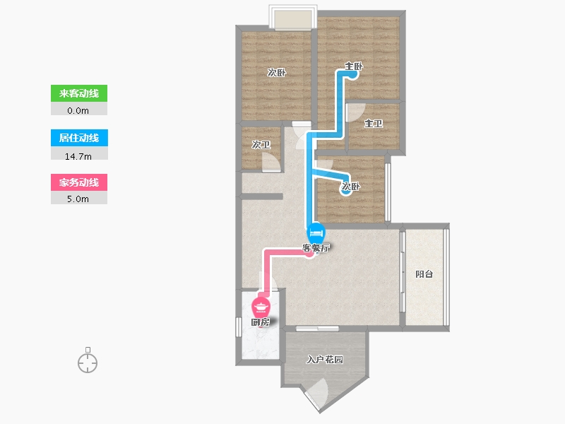 四川省-成都市-东方威尼斯-90.91-户型库-动静线