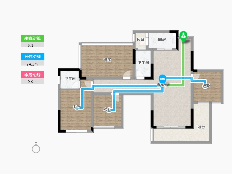 四川省-宜宾市-悦湖居-111.14-户型库-动静线