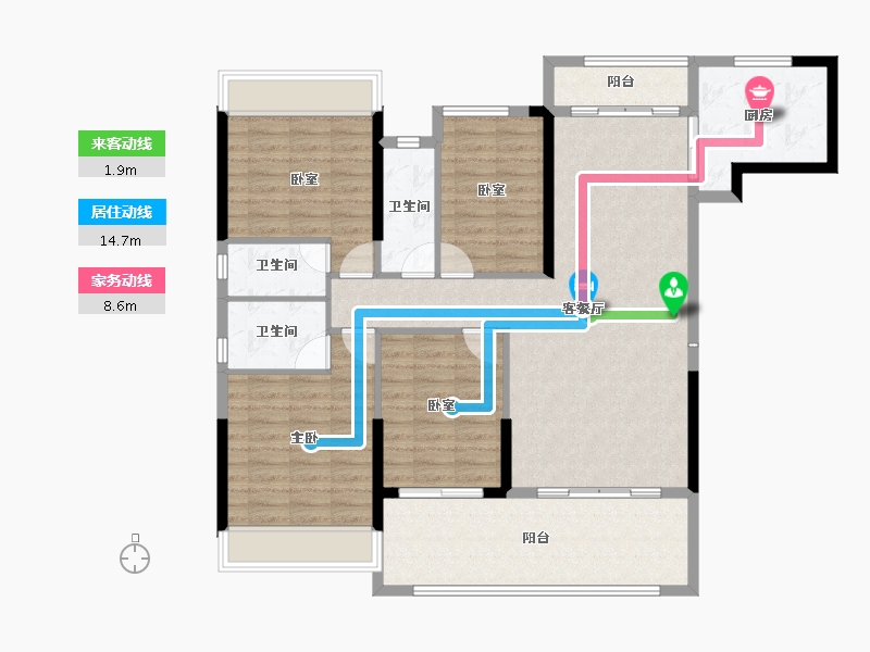 广东省-肇庆市-百盈花园-120.08-户型库-动静线