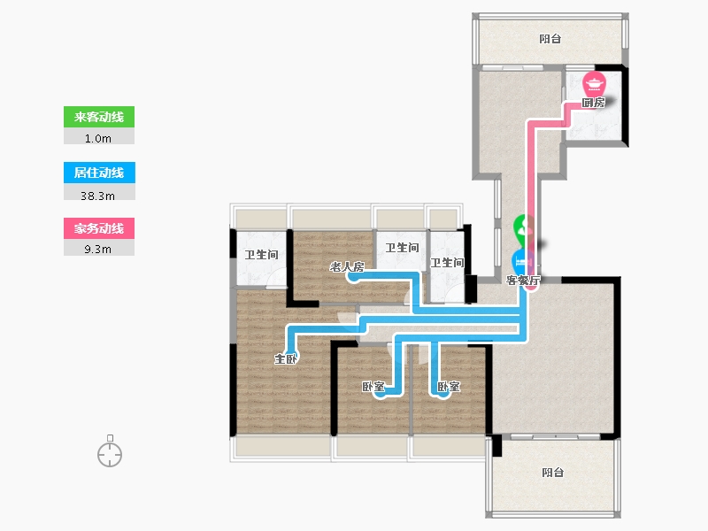 广东省-惠州市-金碧湾花园-146.71-户型库-动静线