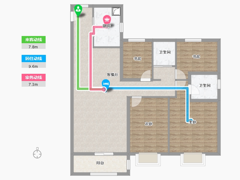 山东省-菏泽市-菏泽碧桂园-112.00-户型库-动静线