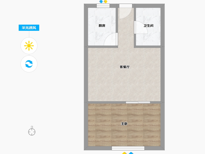 四川省-泸州市-摩尼云上江南（康养房）-36.79-户型库-采光通风