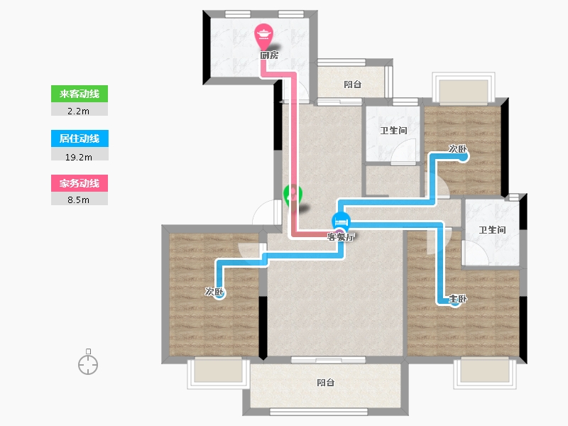 江西省-抚州市-​三科悦江台-92.50-户型库-动静线