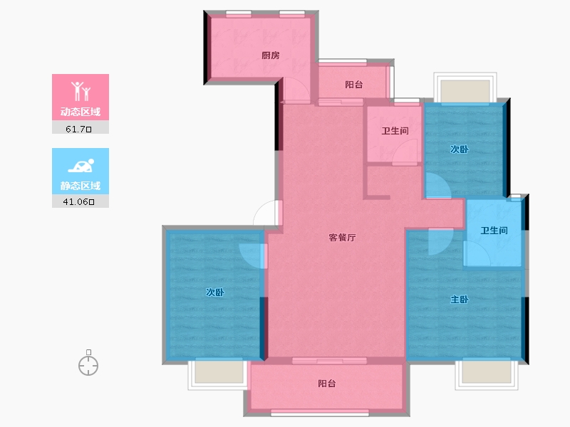 江西省-抚州市-​三科悦江台-92.50-户型库-动静分区