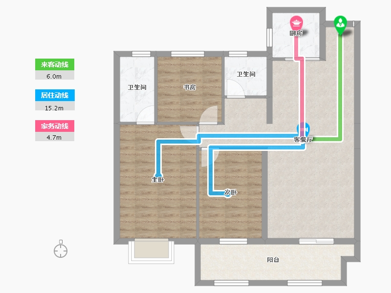 江西省-抚州市-仕林学府-92.25-户型库-动静线