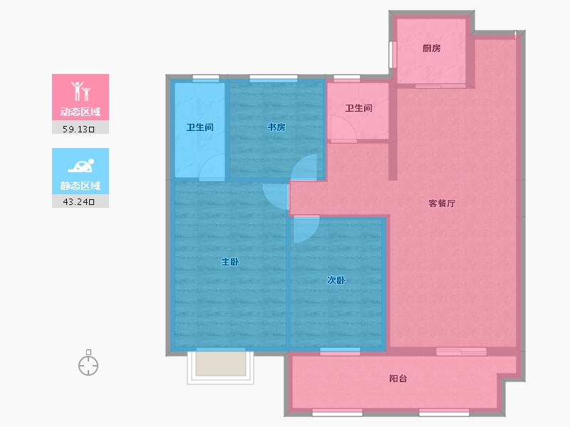 江西省-抚州市-仕林学府-92.25-户型库-动静分区