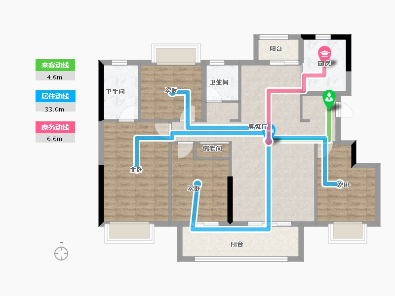 江西省-抚州市-​三科悦江台-110.30-户型库-动静线