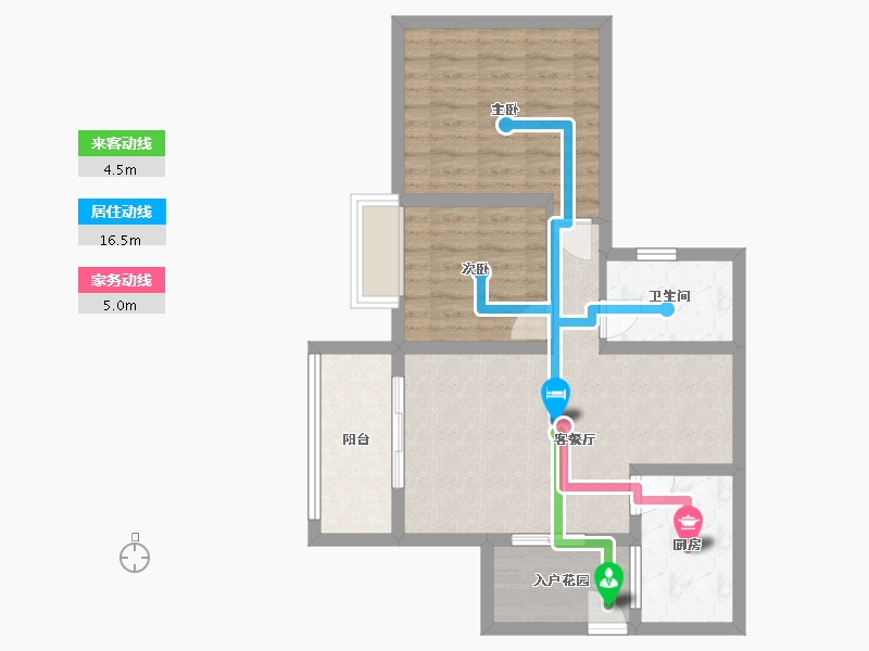 四川省-成都市-东方威尼斯-66.69-户型库-动静线