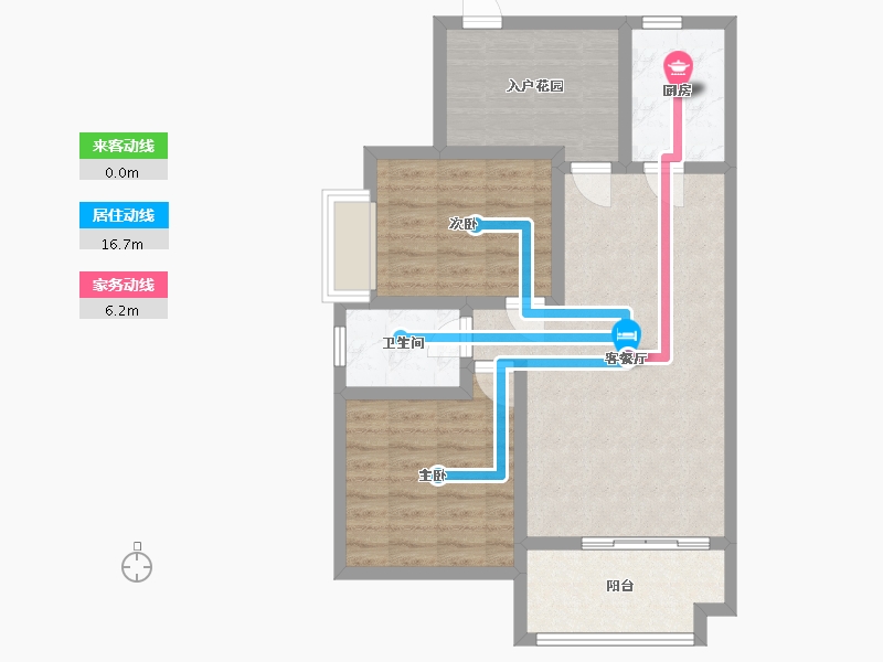 四川省-成都市-东方威尼斯-74.32-户型库-动静线