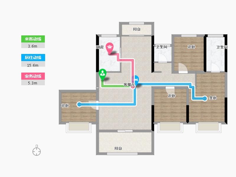 河南省-驻马店市-鹏宇迎宾府-120.78-户型库-动静线