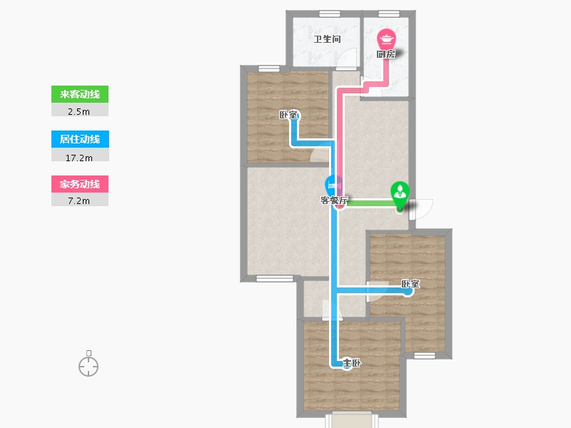 河南省-郑州市-雅阁思达-84.00-户型库-动静线