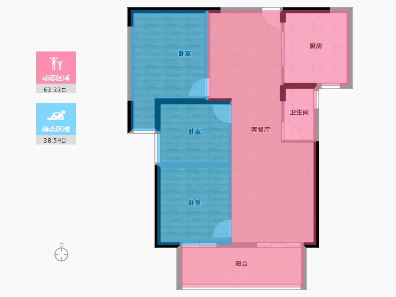 河南省-南阳市-财富公馆二期-92.00-户型库-动静分区