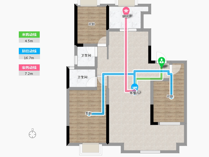 河南省-驻马店市-兴悦悦府-97.37-户型库-动静线