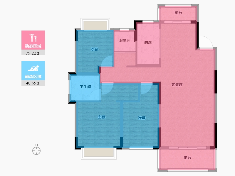 江西省-宜春市-万投锦秀壹品-112.03-户型库-动静分区