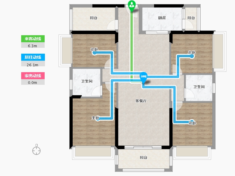 广东省-云浮市-创宇汇景城-118.98-户型库-动静线