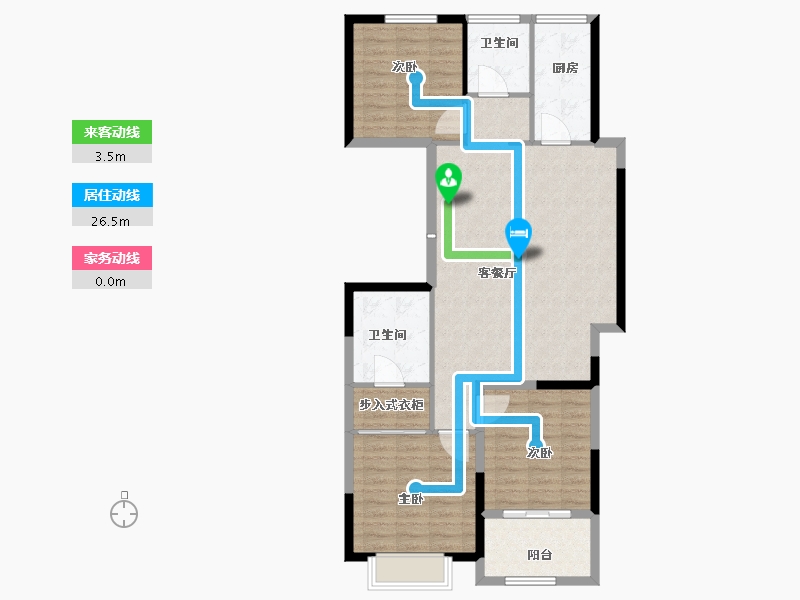 河南省-驻马店市-鹏宇迎宾府-99.38-户型库-动静线