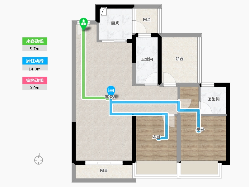 广东省-惠州市-东方铂悦府-74.49-户型库-动静线