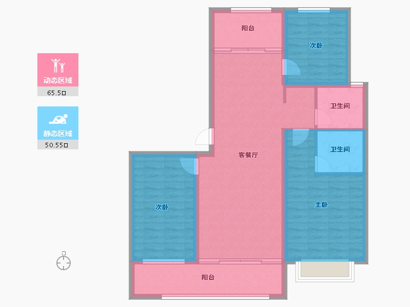 山东省-聊城市-畅博·书香首府-104.86-户型库-动静分区