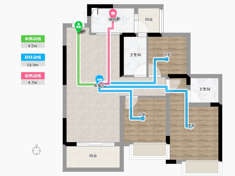 四川省-内江市-邦泰大悦府-71.09-户型库-动静线