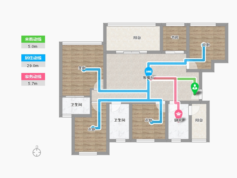 四川省-南充市-鼎仁恒骏府天禧-98.47-户型库-动静线