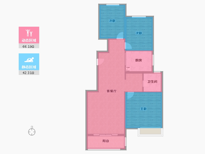 河南省-洛阳市-融创国宝宸院-98.00-户型库-动静分区