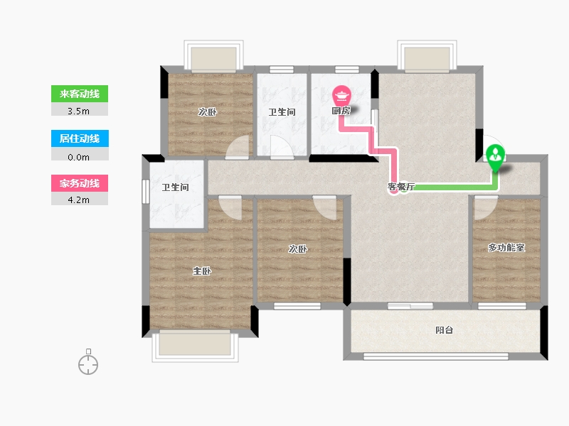 江西省-抚州市-​清华苑状元府-98.40-户型库-动静线