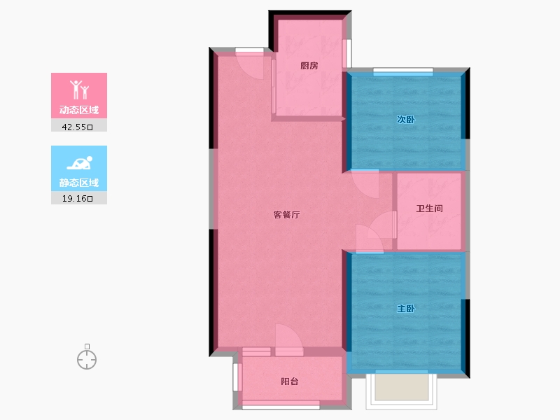 山东省-青岛市-天一仁和智慧之城-2期-55.00-户型库-动静分区