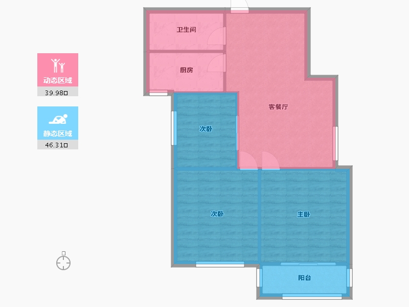 河南省-郑州市-金富源小区-104.00-户型库-动静分区