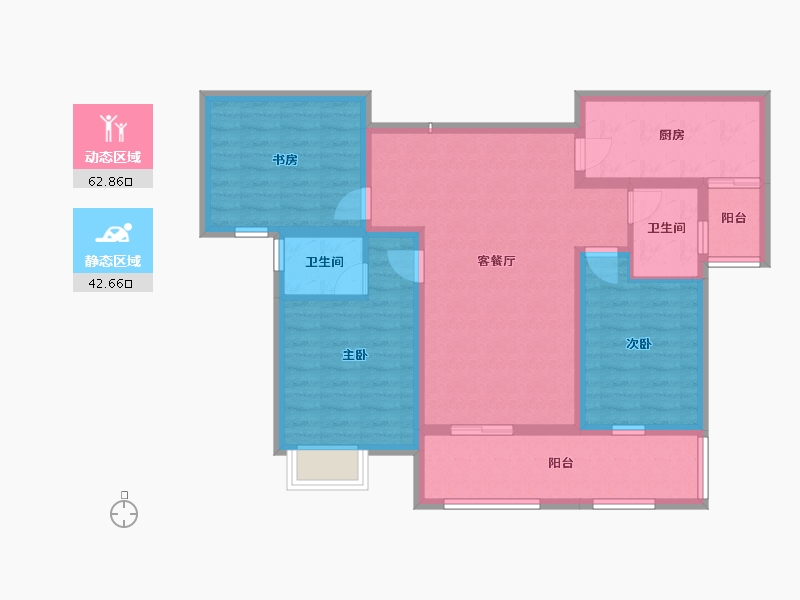 江西省-抚州市-仕林学府-93.65-户型库-动静分区