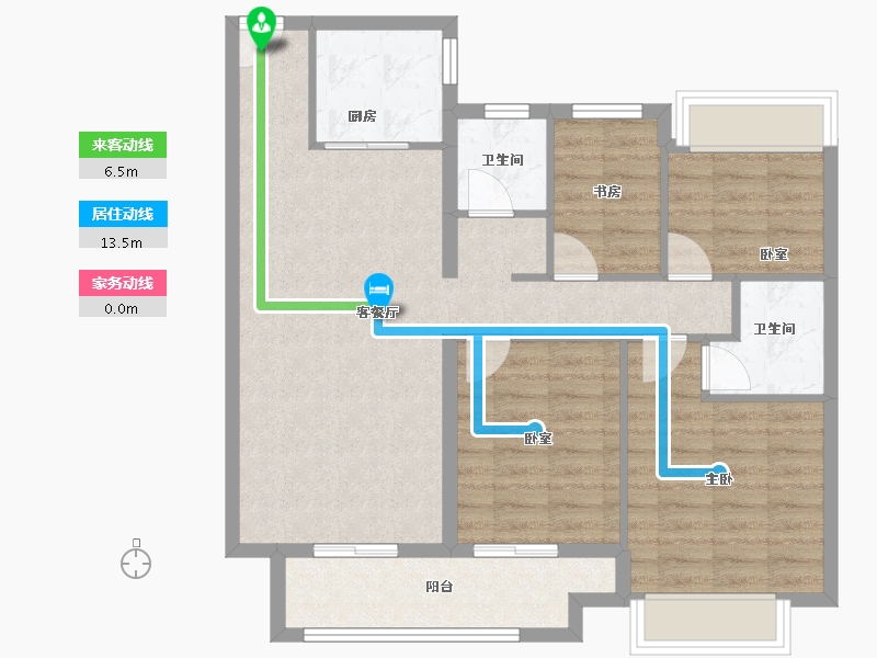 江西省-抚州市-​崇仁印江澜-87.20-户型库-动静线