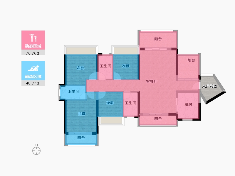 广东省-肇庆市-百盈花园-116.09-户型库-动静分区