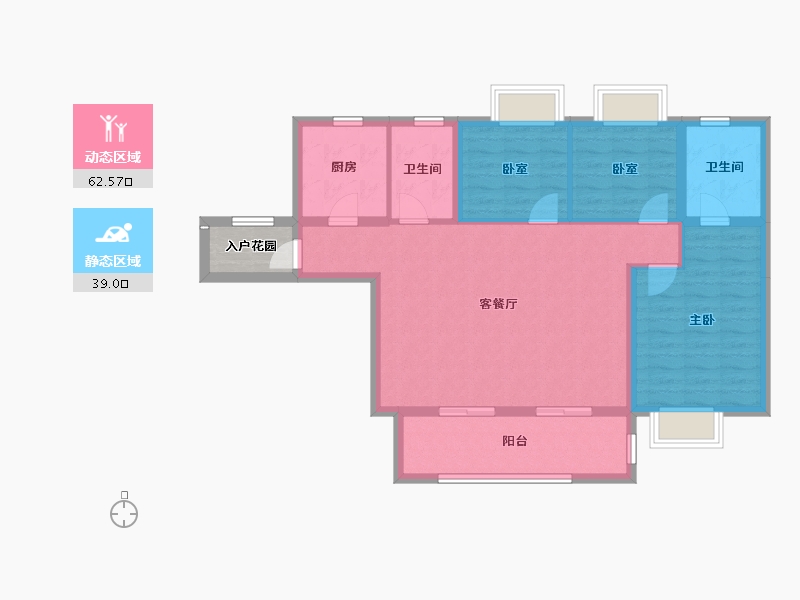 湖南省-郴州市-泊富君庭-94.69-户型库-动静分区