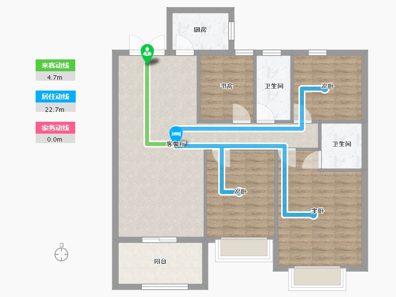 山东省-菏泽市-凯兴天下-97.60-户型库-动静线