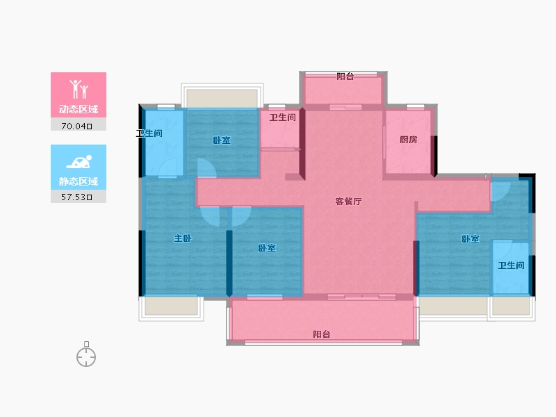 江西省-抚州市-​国鼎玫玺-114.61-户型库-动静分区