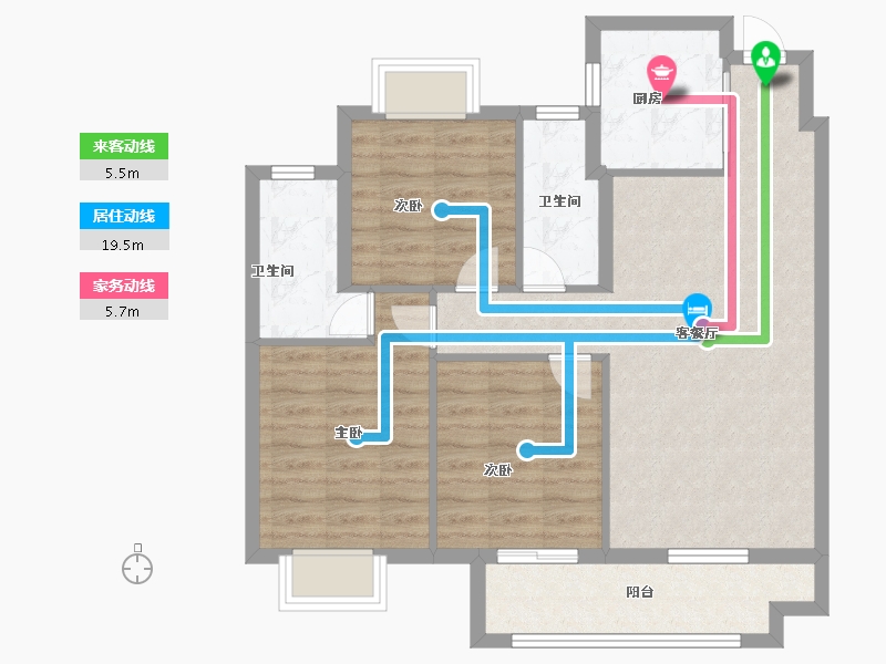 江西省-抚州市-​国贸东投抚州原-81.60-户型库-动静线