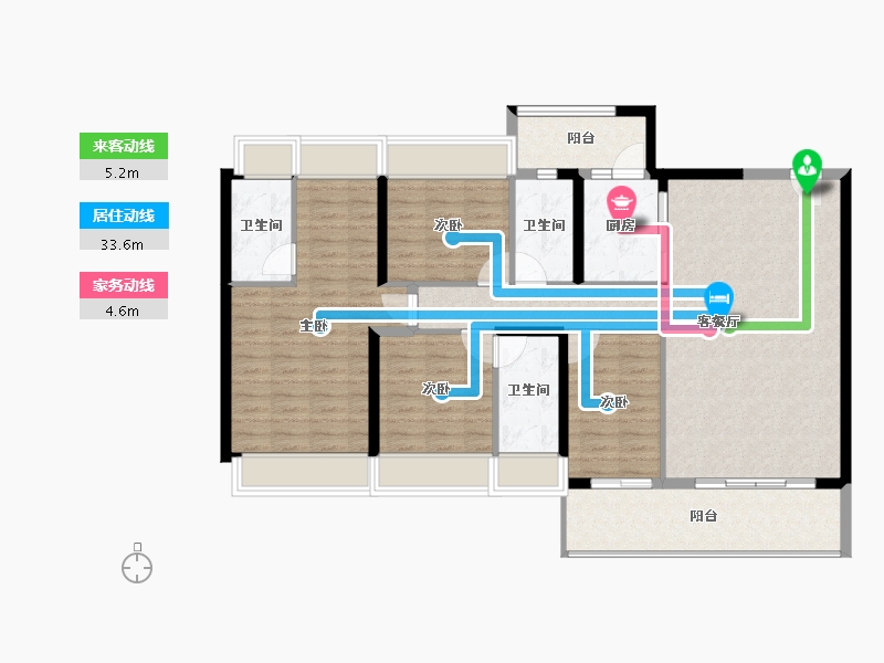 广东省-肇庆市-金沙1号-119.26-户型库-动静线