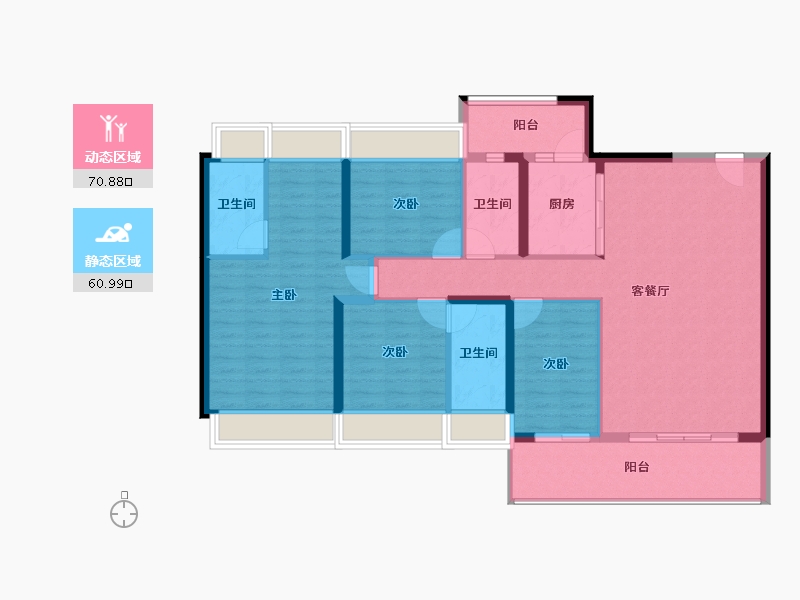 广东省-肇庆市-金沙1号-119.26-户型库-动静分区