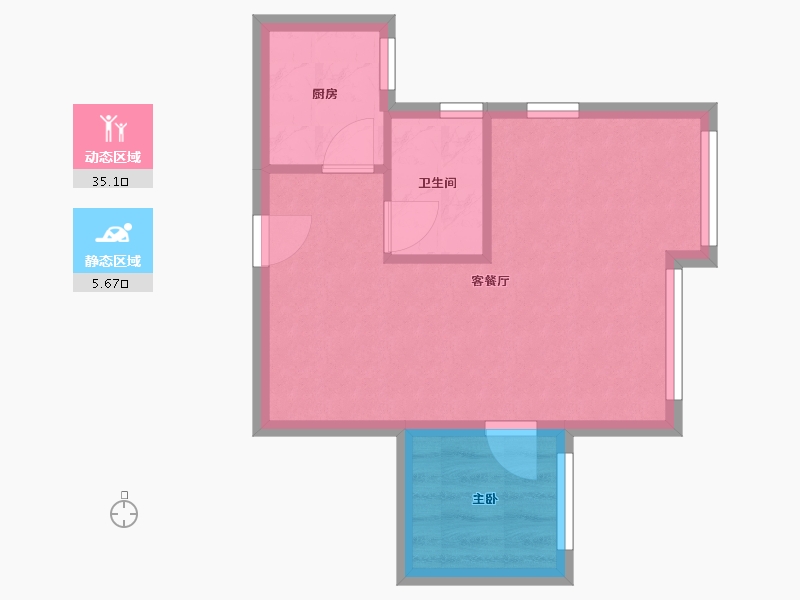 香港特别行政区-北区-山麗苑-41.50-户型库-动静分区