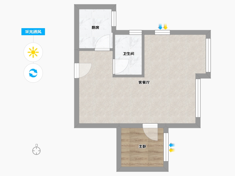 香港特别行政区-北区-山麗苑-41.50-户型库-采光通风