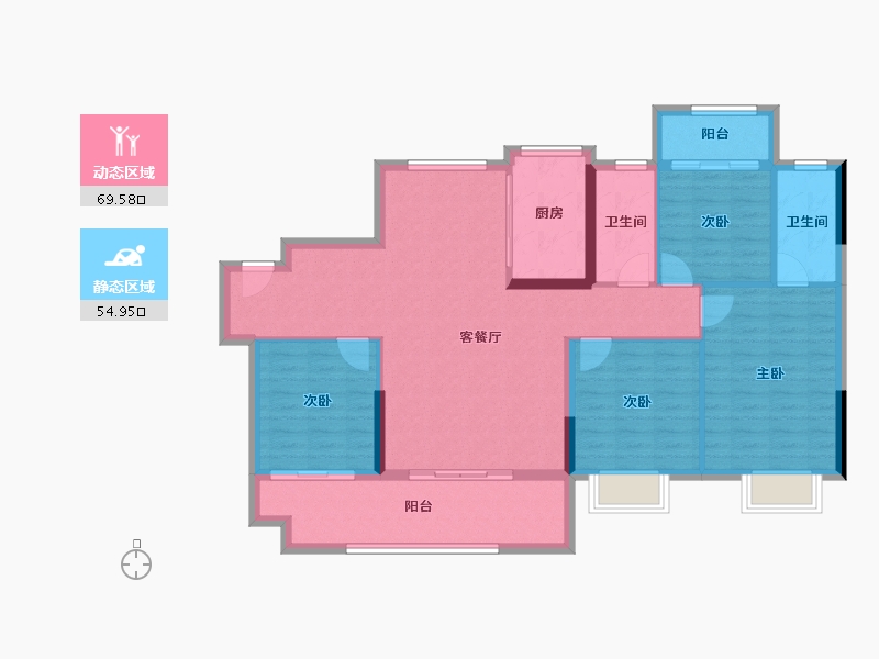 福建省-龙岩市-武平盛世天悦-112.94-户型库-动静分区