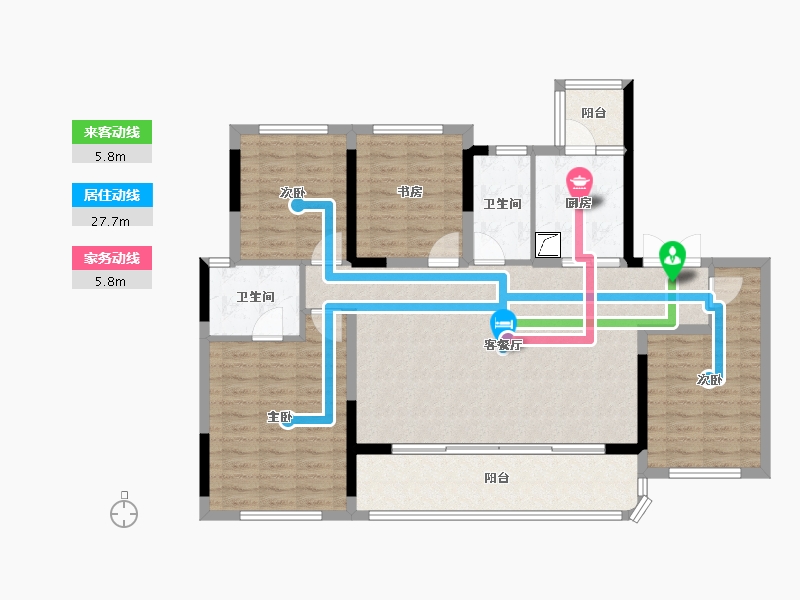 四川省-成都市-德商石榴春和天骄-110.00-户型库-动静线