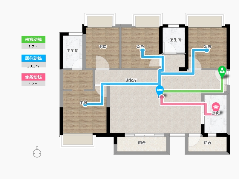 四川省-成都市-华润置地理想之城-97.41-户型库-动静线