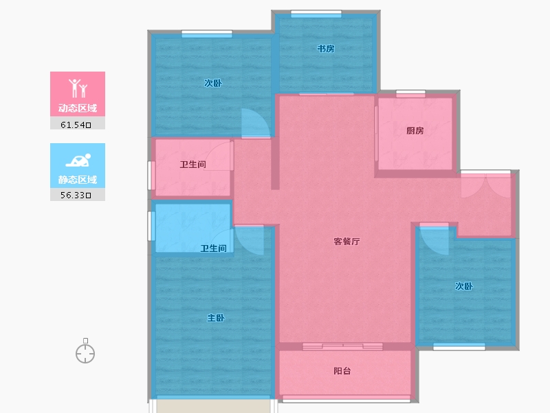 山东省-枣庄市-善国贾苑-106.24-户型库-动静分区