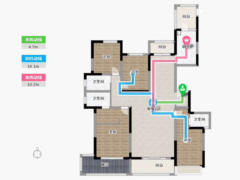 河南省-郑州市-朗曼新城-180.00-户型库-动静线