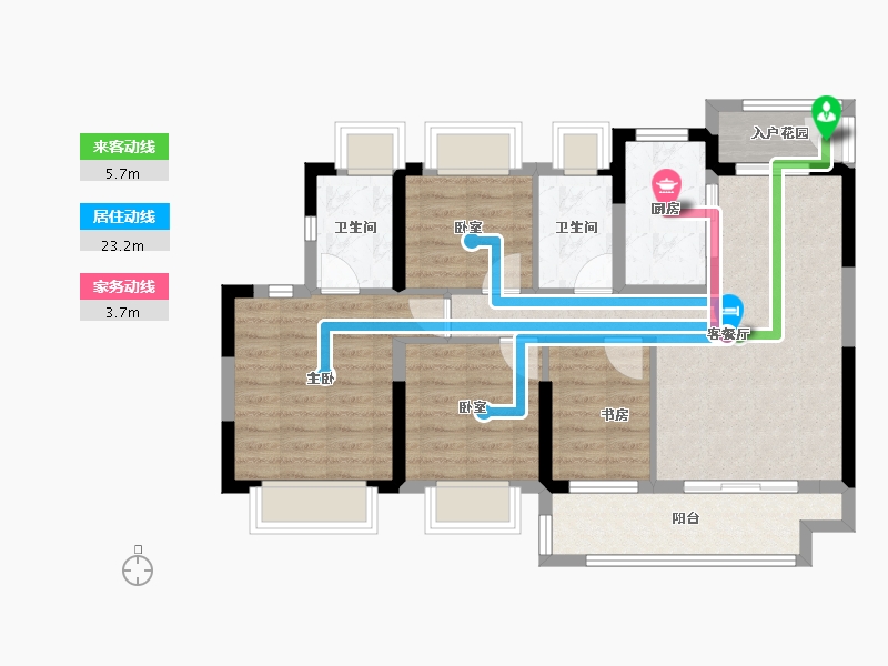 河南省-南阳市-华侨城纯水岸-81.11-户型库-动静线